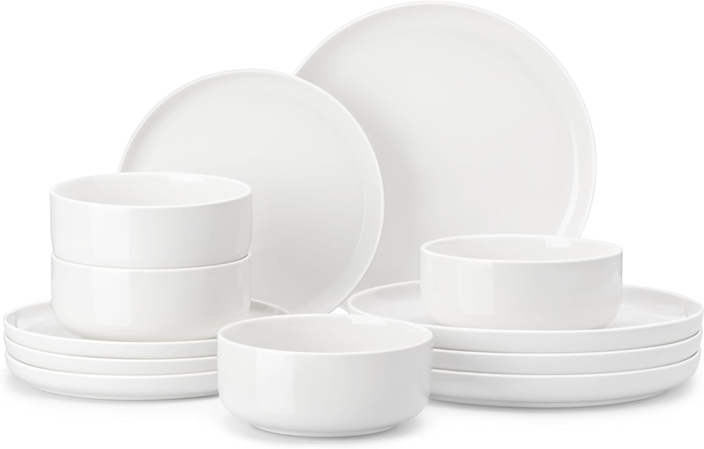 ceramic plates white