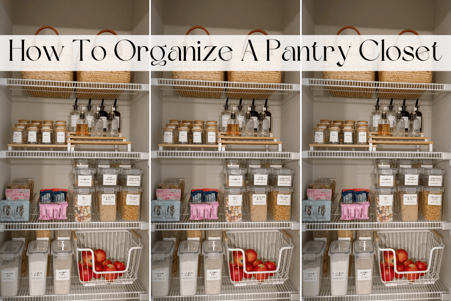 how to organize a pantry closet