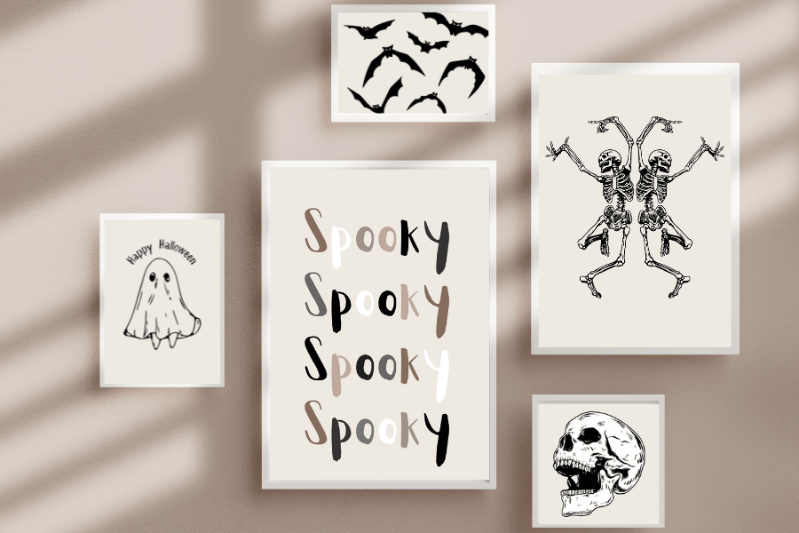 Free Halloween Printable Art for spooky home decor - Kamden Designs