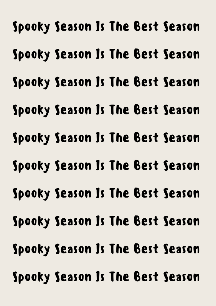 spooky season is the best season